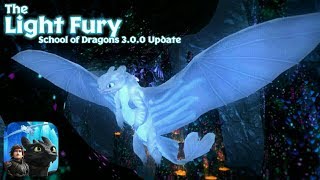 The Light Fury  The All New Membership Dragon ft New Maps  School of Dragons  Update 300 [upl. by Wylde]