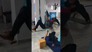 shirshashan With Rope Support। shirshasana peacefulyogajaipur ytstudio [upl. by Ariaek]