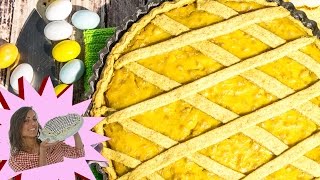 Pastiera napoletana impastata a mano con pasta frolla senza uova ricetta facilissima [upl. by Etnovert428]