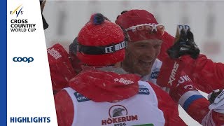 Highlights  Russian 12 in Sweden  Ulricehamn  Mens Relay  FIS Cross Country [upl. by Melisande]