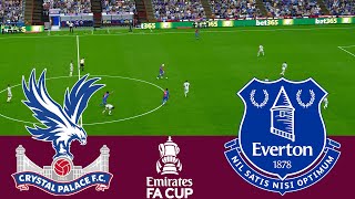 Crystal Palace vs Everton 2024 Full Match  Video Game Simulation pes 2021 [upl. by Akemet627]