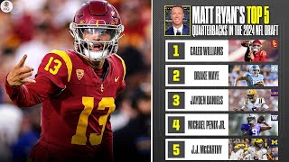 2024 NFL Draft Matt Ryans Top 5 Quarterbacks  CBS Sports [upl. by Arag934]