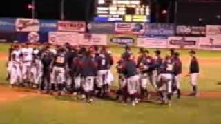 2002  Quad City River Bandits vs Peoria Chefs Fight part 1 [upl. by Beitnes65]