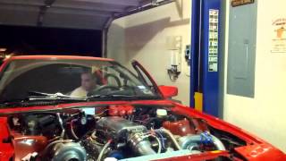 6G72 twin turbo in 87 Starion 1st start [upl. by Hplodnar779]