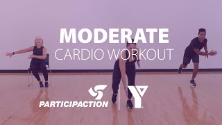 Moderate Intensity Cardio Workout with ParticipACTION [upl. by Aerdnaeel301]