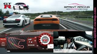 Stage pilotage  Nissan GTR Circuit de Haute Saintonge 8tours onboard [upl. by Dream]