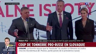 Coup de tonnerre proRusse en Slovaquie  le vent estil en train de tourner en faveur de Poutine [upl. by Dustan78]