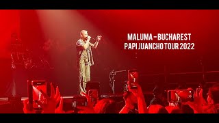 MALUMA  BUCHAREST  PAPI JUANCHO WORLD TOUR 2022 🔥 [upl. by Edgell24]