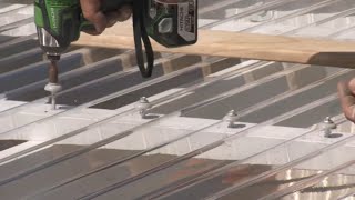 How to Install Corrugated Polycarbonate Roofing  Mitre 10 Easy As DIY [upl. by Slifka630]