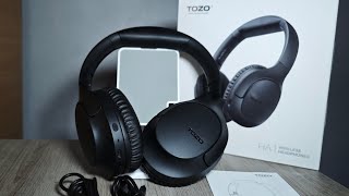 Tozo HA1 Wireless Bluetooth ANC Headphones Review [upl. by Mellicent534]