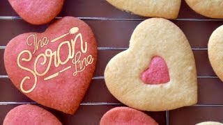 Love Heart Sugar CookiesSTOP MOTION  The Scran Line [upl. by Einnus]