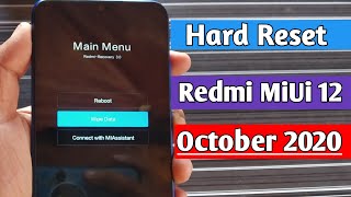 Hard Reset All Redmi MiUi 12  Remove pin passwordpattern Format screen lookRedmi [upl. by Martinic]