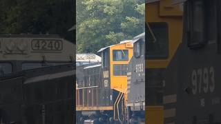 A Switcher sandwiched by 3 Ge’s 🤔 norfolksouthern railfanning [upl. by Keane]