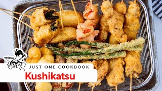 How to Make Kushikatsu Kushiage Recipe 串カツ・串揚げの作り方 レシピ [upl. by Jolynn554]