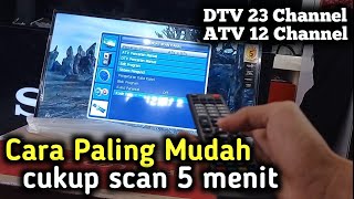 Cara Mencari Siaran Digital di TV Polytron [upl. by Iramohs]