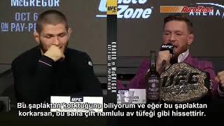 McGregor vs Khabib Basın Toplantısı TÜRKÇE [upl. by Corabelle]