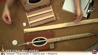 DIY Cigar Box Guitar Part 5  Get Necked [upl. by Tapes]