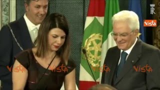 LA GAG DI GEPPI CUCCIARI CHE HA FATTO RIDERE MATTARELLA [upl. by Sothena773]