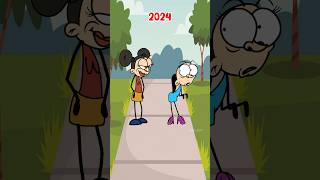 Man 2014 vs 2024 animation meme memes shorts [upl. by Agosto929]