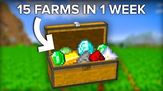 We Built 15 Minecraft Farms And Here Is Why [upl. by Elrebma363]