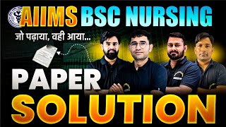 AIIMS BSC NURSING 2024 PAPER SOLUTION  AIIMS BSC NURSING 2024 ANSWER KEY  AIIMS BSC NURSING 2024 [upl. by Lorak]