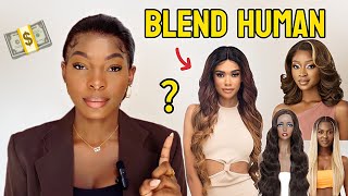 JE VOUS DIS TOUT SUR LES PERRUQUES BLEND HUMAN HAIR [upl. by Aihsined]