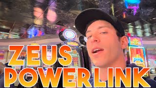 The Zeus Powerlink Slot Machine Takes Us On A Wild Ride At Coushatta [upl. by Imogene377]