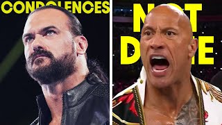 Sad News Drew McIntyre…The Rock Shock WWE Return…Nikki Bella Shock News…Wrestling News [upl. by Rutra]