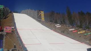 Ryoyu Kobayashi  252 m  Planica 2019  hill record spectator view [upl. by Ranite587]