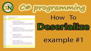 Example 1 How to Deserialize JSON Data into Custom C Class Objects using Newtonsoft [upl. by Dorreg]