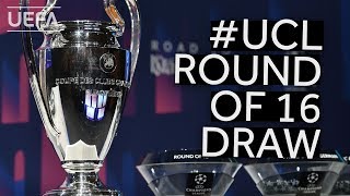 201920 UEFA Champions League Round of 16 Draw [upl. by Yonina]