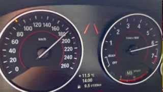 2013 BMW 328i F30 acceleration top speed test tacho [upl. by Octavie]