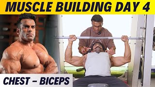 DAY 4  Most Effective Chest amp Biceps Workout  Full Muscle Building Series  Yatinder Singh [upl. by Norman290]