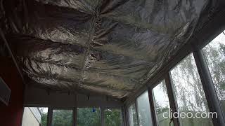 Insulated conservatory roof project 2021 [upl. by Ayiotal]