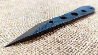 Japanese Kiridashi from a File  Knife Making [upl. by Dall206]