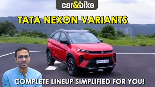 Tata Nexon Variants Explained Smart Pure Creative Fearless Full Analysis  carandbike [upl. by Lakin]