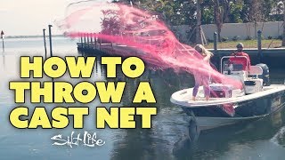 How to Throw a Cast Net  Salt Life [upl. by Ecinaj347]