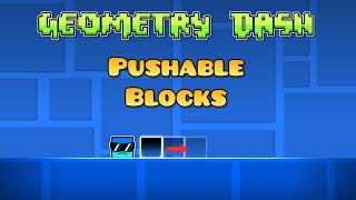 How To Make A Pushable Block In Geometry Dash  Geometry Dash 22 [upl. by Boys]