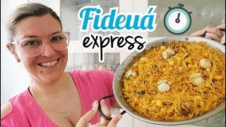 FIDEUÁ DE MARISCO FÁCIL Recetas de Verano Express [upl. by Akinuahs]