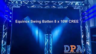 Equinox Fusion 260ZR Moving Head amp Equinox Swing Batten  DYProAudio [upl. by Atsilac449]