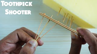 DIY Toothpick Shooter Made from Popsicle Sticks [upl. by Ayouqat]