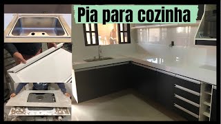 Como fazer uma pia para cozinha de porcelanato completo [upl. by Faythe]