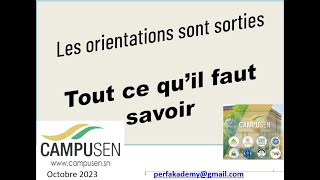 Les orientations CAMPUSEN sont sorties Tout ce qu’il faut savoir [upl. by Doelling]