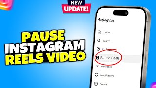 How to pause Instagram reels video 2024  How To Pause Instagram Reel Without Holding Button [upl. by Zelde]