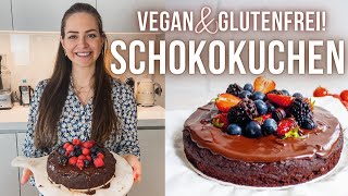 Veganer Schokokuchen  schnell lecker glutenfrei amp ohne raffinierten Zucker  Linis Bites [upl. by Jo-Ann]