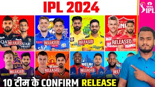 IPL 2024 ALL 10 TEAMS FULL SQUAD AFTER AUCTION  Players List  KKR  CSK  MI  DC  SRH  GT  RCB [upl. by Inavoj]