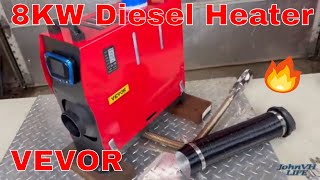 VEVOR 8KW all in one Diesel Heater UNBOXING ASSEMBLY AND FIRST RUN vevorofficial [upl. by Tompkins]