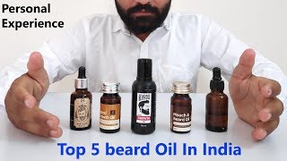 Top 5 Beard Oils in India 2019  Best Beard Growth oils [upl. by Aleyam]