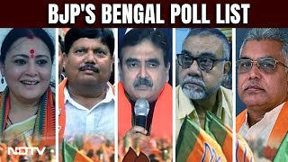 Bengal BJP List  In Bengal Former Judge Erstwhile Royal Fashion Designer In BJP LineUp [upl. by Yednil]