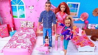 Barbie Doll Morning Family Routine for School  Best Videos Compilations  PLAY DOLLS [upl. by Inalak]